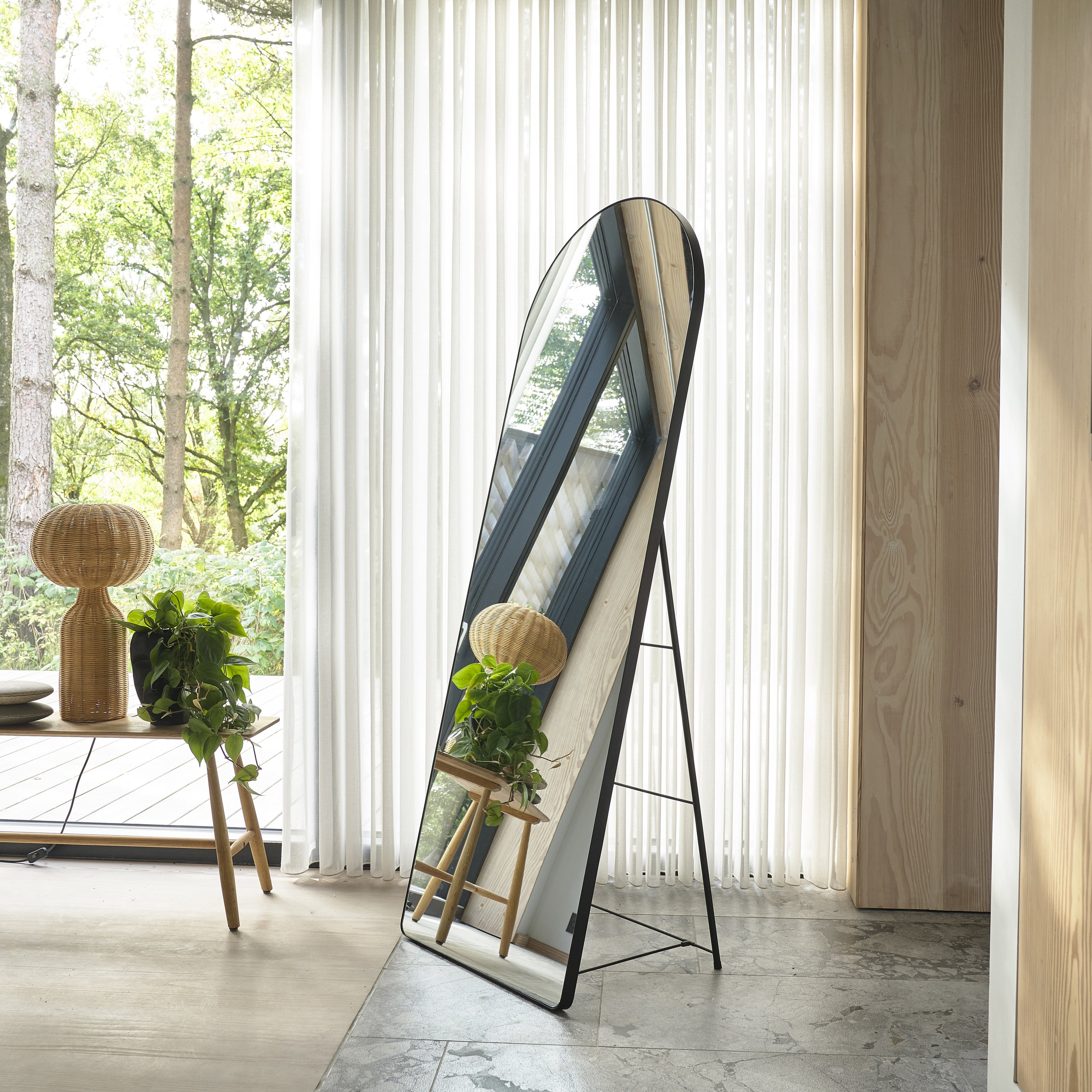 Villa Collection Vasto Spiegel 170 x 60 cm - Zwart