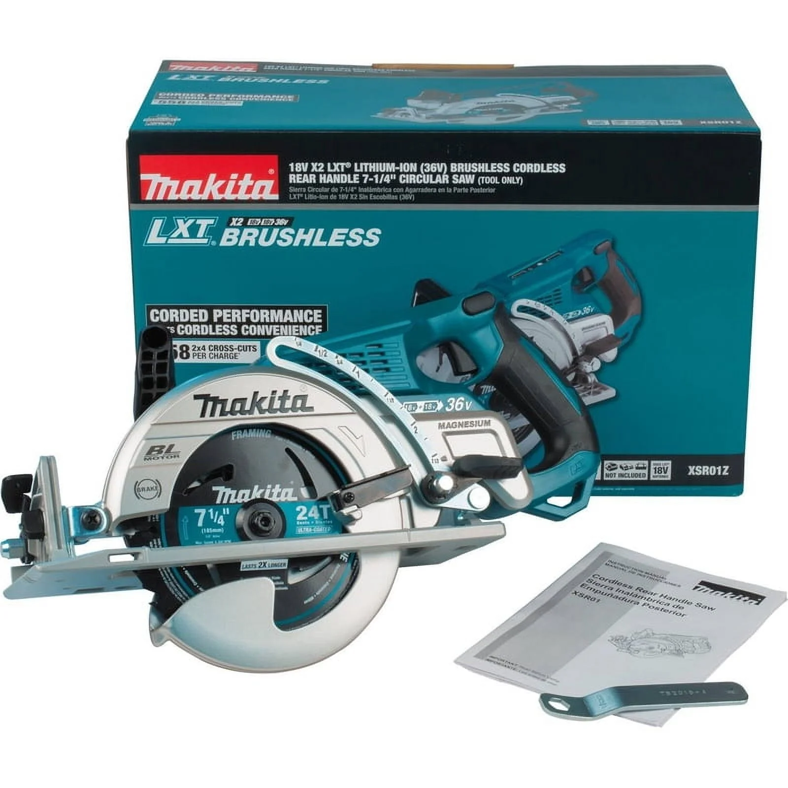 Open Box Makita 18V 7-1/4 in. Cordless Brushless Circular Saw Tool Only - Image 16