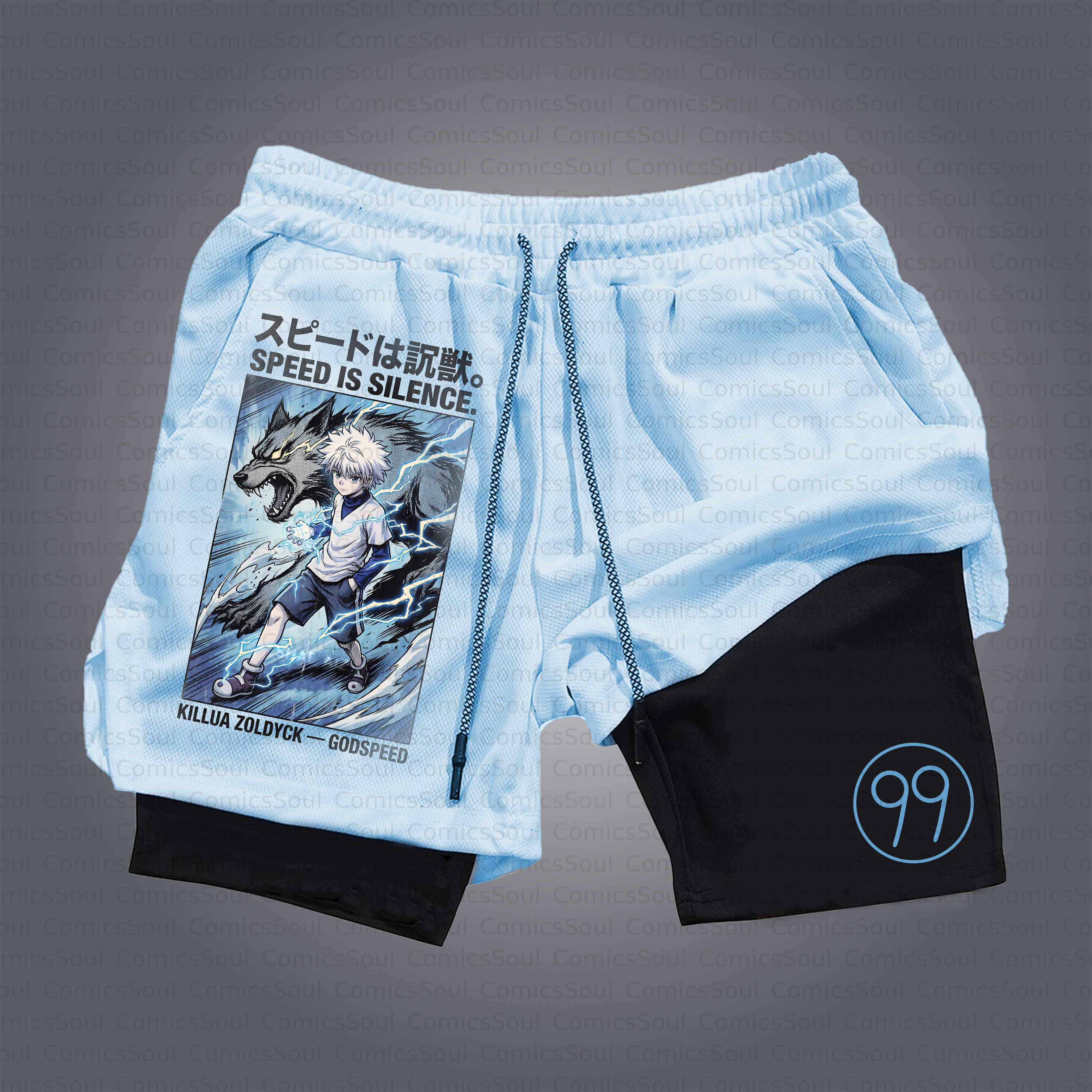 Unisex Casual Anime Style Shorts