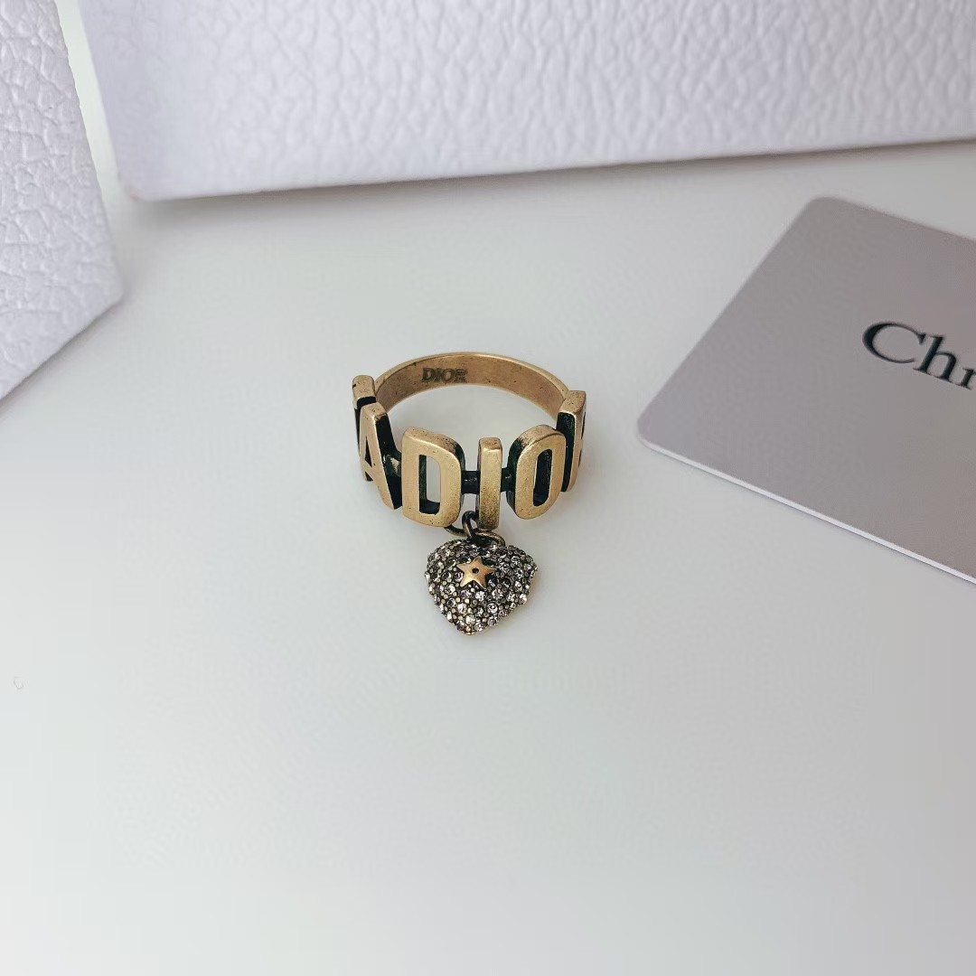 Dior JADIOR Heart Dangle Ring - Original Replica Club