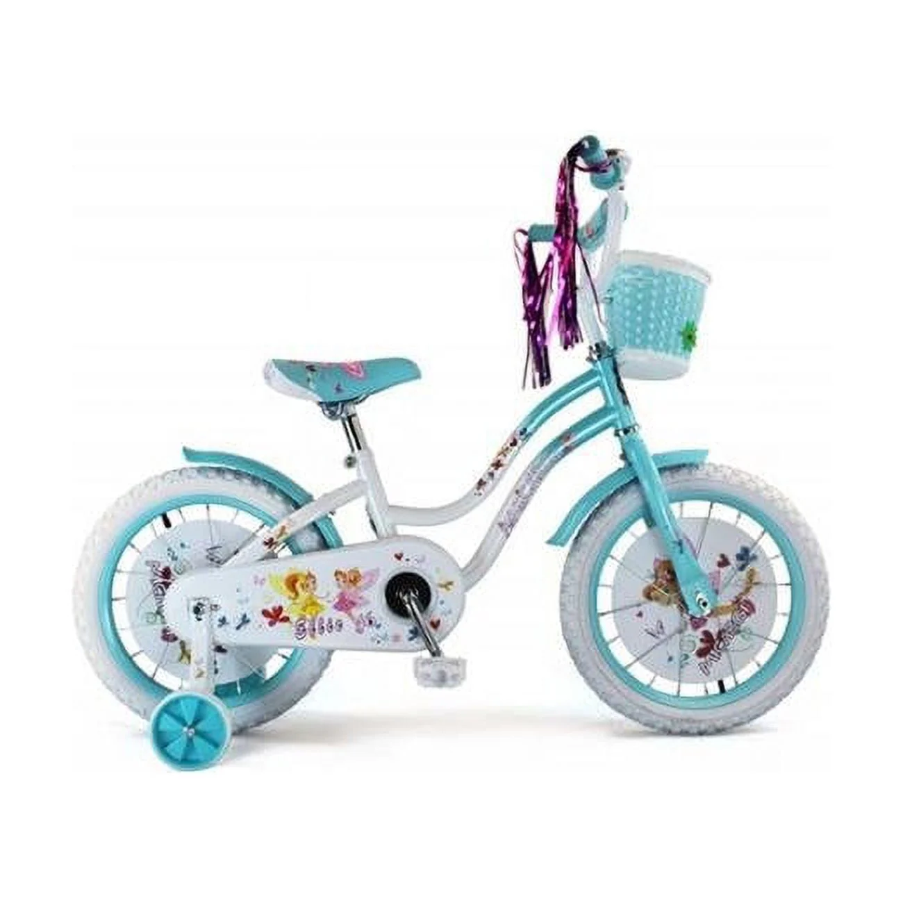 Micargi ELLIE-G-16-WHI-BBL 16 in. Girls Bicycle, White & Baby Blue - 18 x 7 x 36 in. - image 1