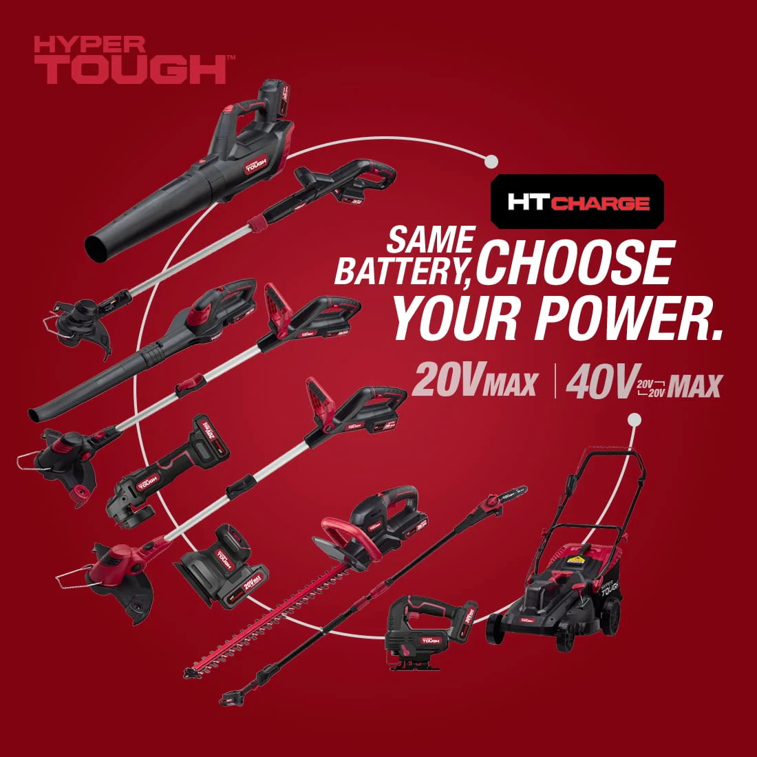 Hyper Tough 20V Max 22-inch Cordless Battery Powered Hedge Trimmer, HT21-401-003-07 - Image 12
