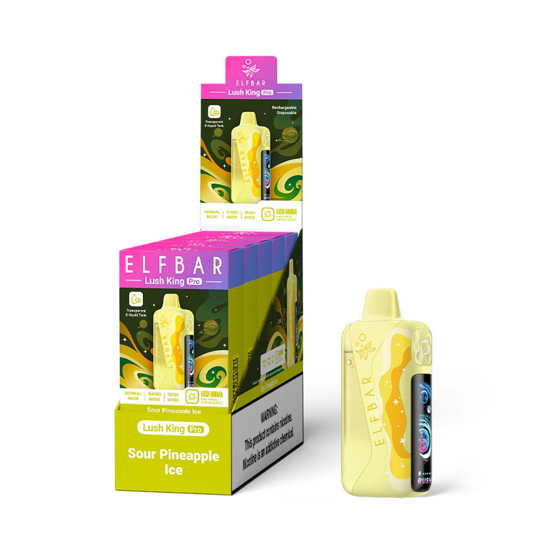 ELFBAR Lush King Pro ladattava kertakäyttöinen sähkötupakka (kaikki maut)