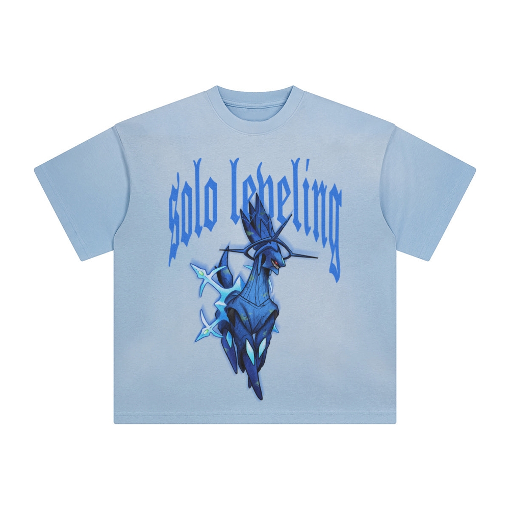 Unisex Anime Inspired Washed  Vintage T-Shirt