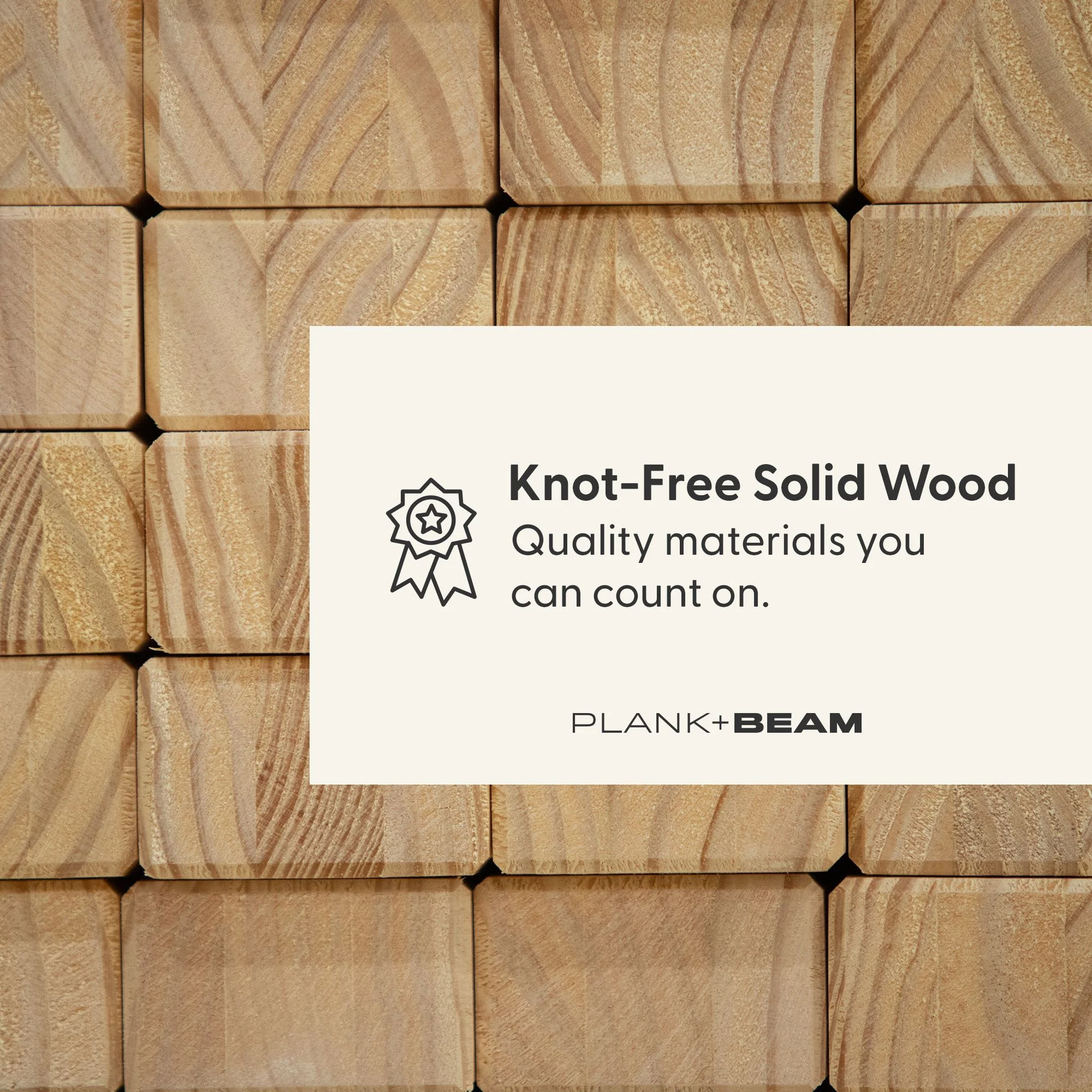 Plank+Beam Farmhouse Coffee Table, 48" Solid Wood Tables for Living Room, Rectangular Center Table - Image 12