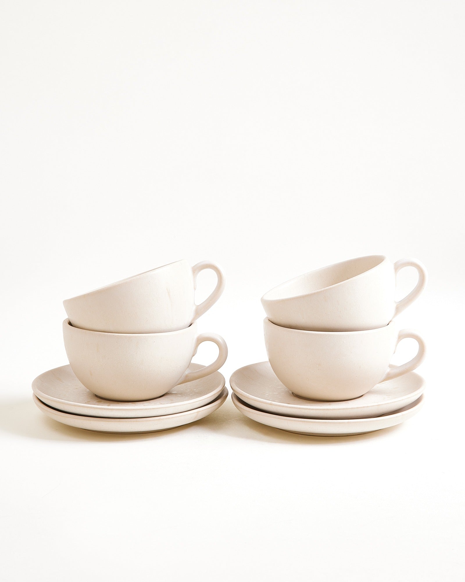 Sintra Cappuccinotasse & Untertasse klein classic sand 4er-Set