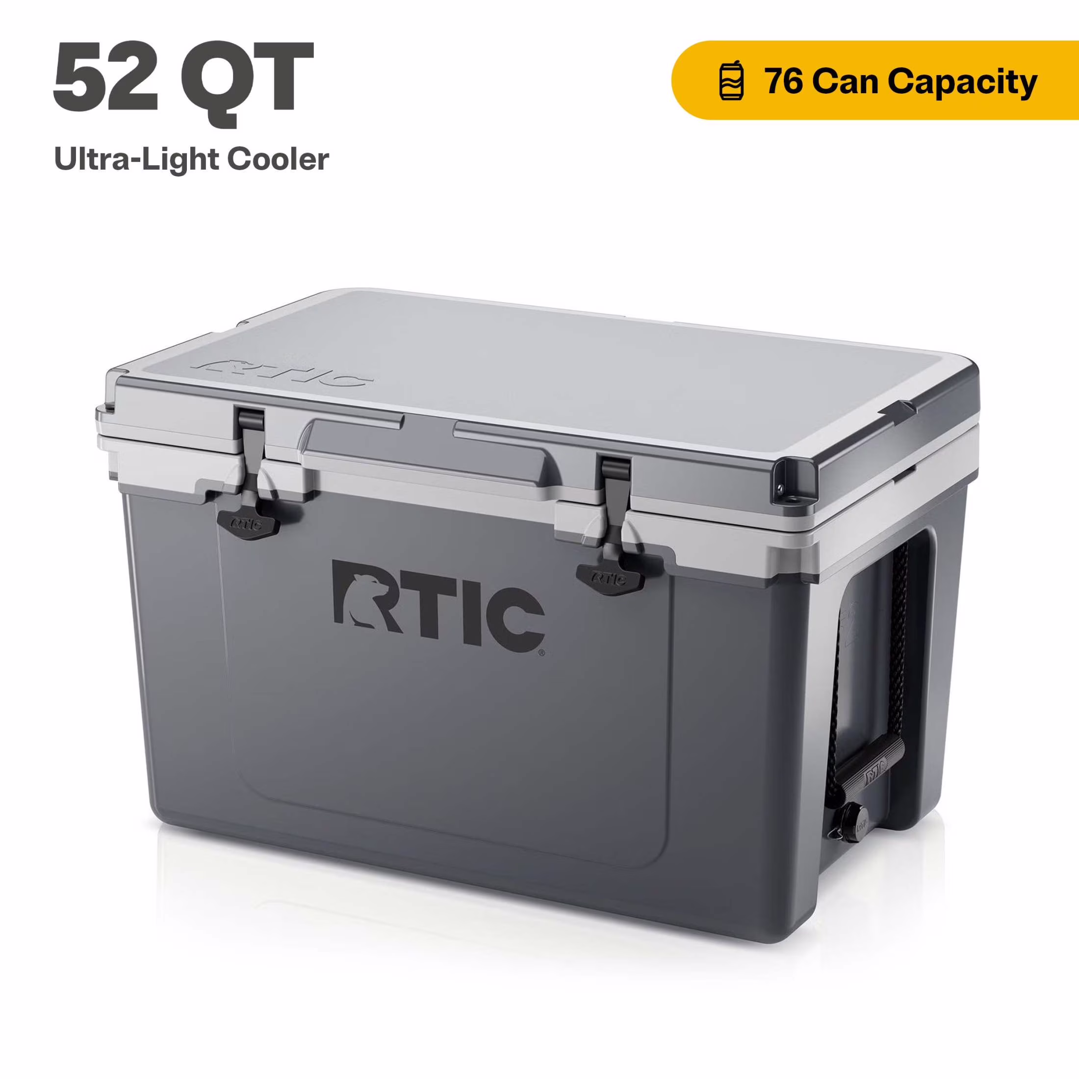 RTIC 52 QT Ultra-Light Hard-Sided Ice Chest Cooler, Fits 76 Cans, Trailblazer - Image 3