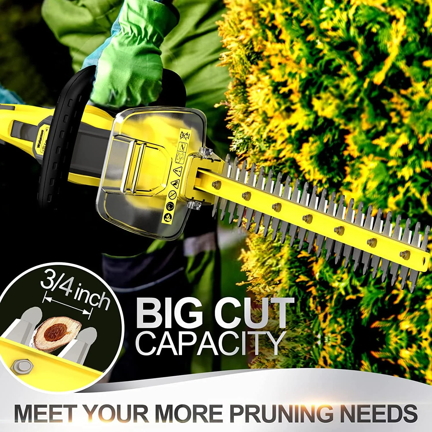 Walensee 20V MAX Cordless Hedge Trimmer, 2.0Ah Battery & Fast Charger Included - Image 6