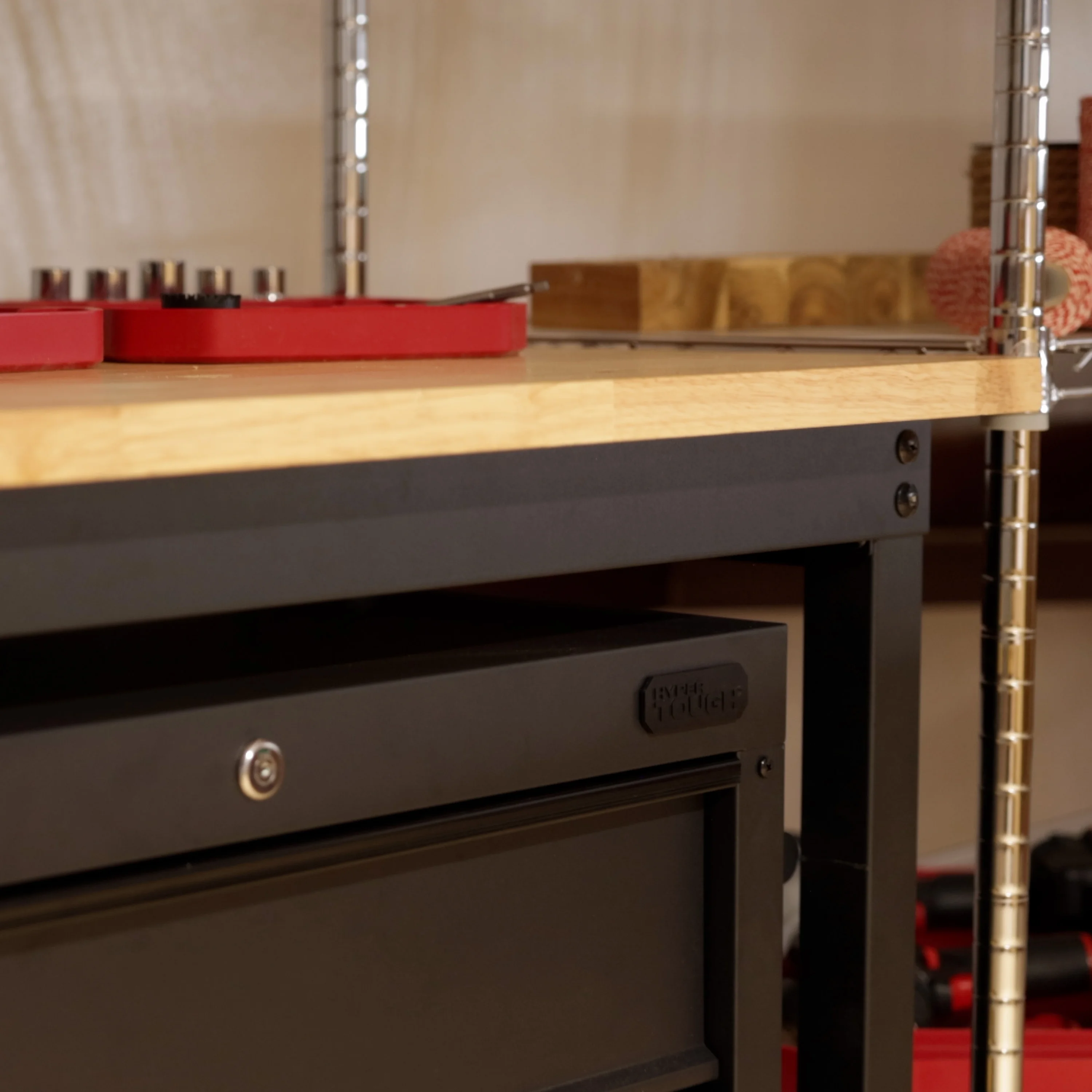 Hyper Tough 27-inch 3-Drawer Rolling Tool Cabinet, Black - Image 9