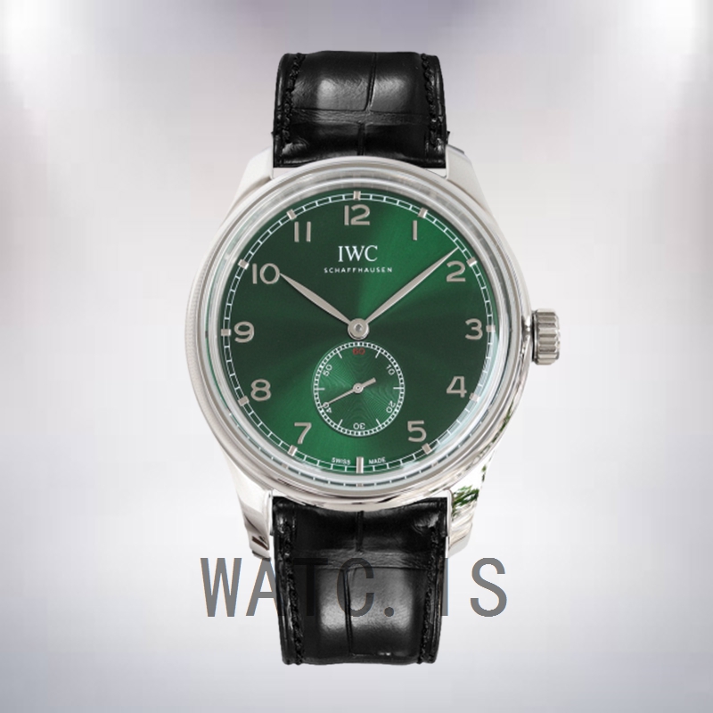 IWC Portuguese Automatic Men's IW358310 44mm/40mm Green Dial Silver-tone