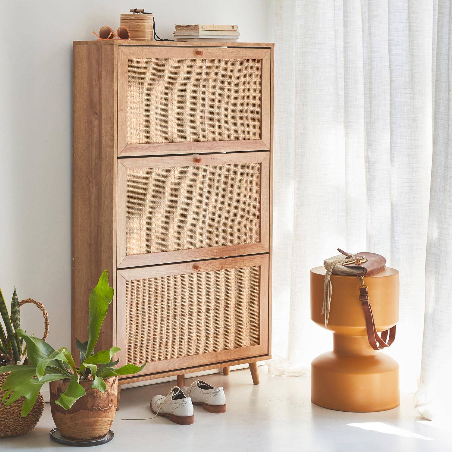 Boheme - Mueble zapatero de caña