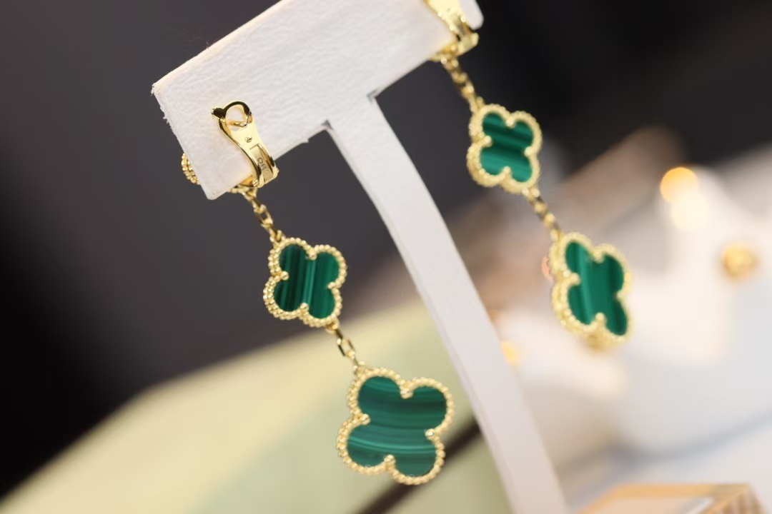 VCA Magic Alhambra Earrings 3 Motifs - Original Replica Club