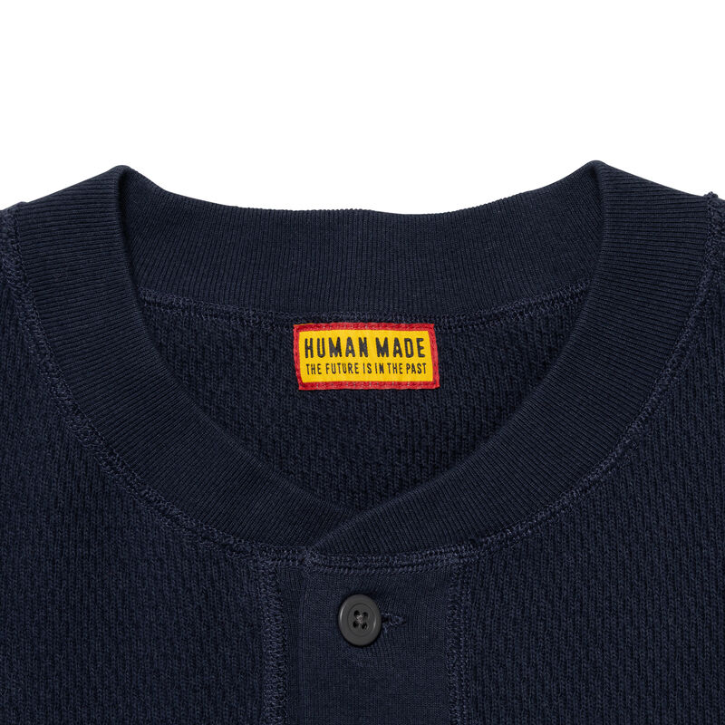 HUMAN MADE HENLEY NECK SHIRT