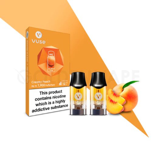 vuse peach pods Vuse ePod Creamy Peach E-Liquid Pods