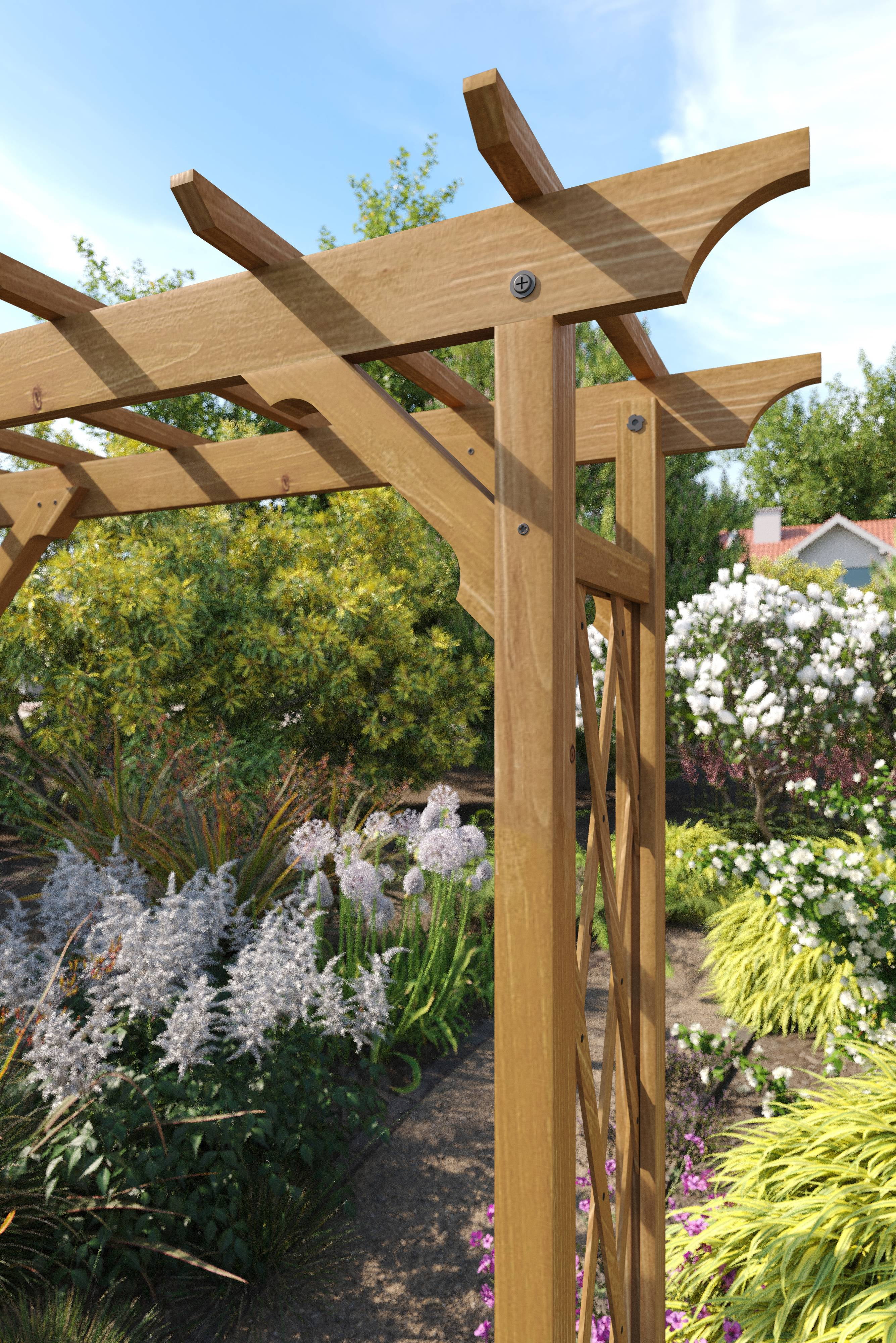 Vita 55 in x 88 in Heartwood Arbor, Cedar, Golden, Brown, VA68897 - Image 5