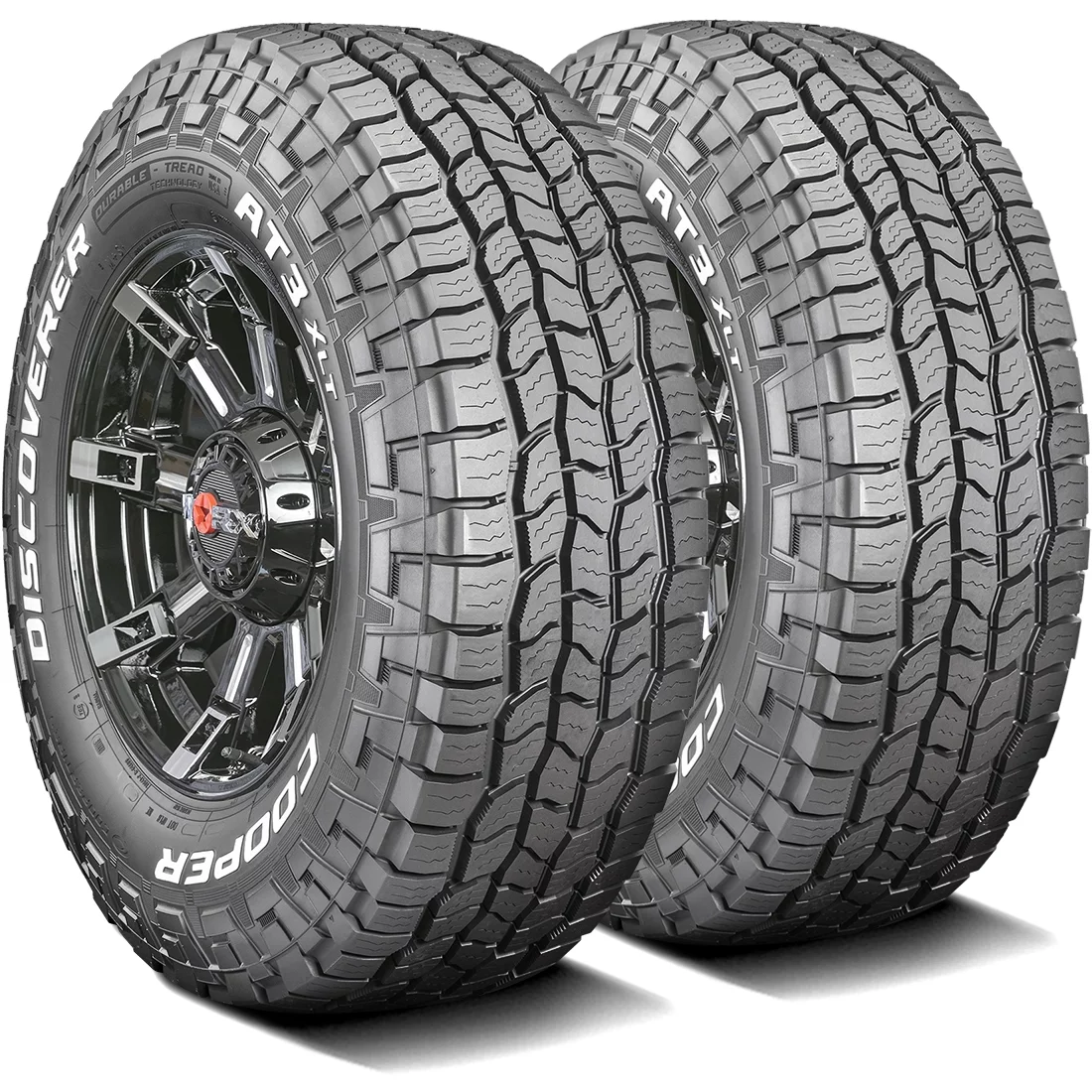 Cooper Discoverer AT3 XLT All Terrain Tires 285/75R16 10 Ply E – Fits Light Trucks & Hummer H3 Models