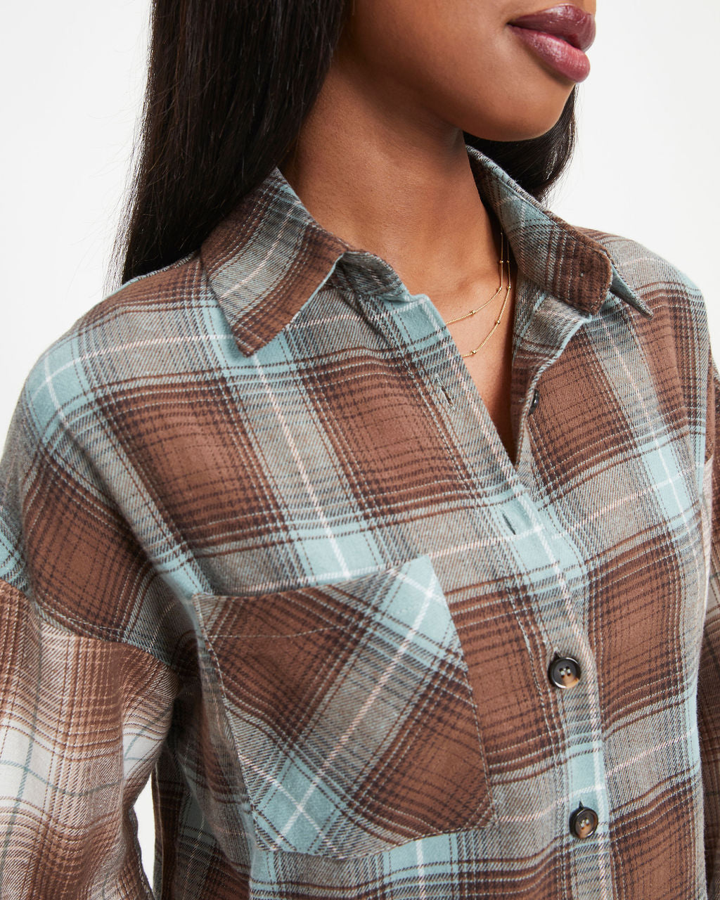 Albert Plaid Button Down Top - Se7enfashion