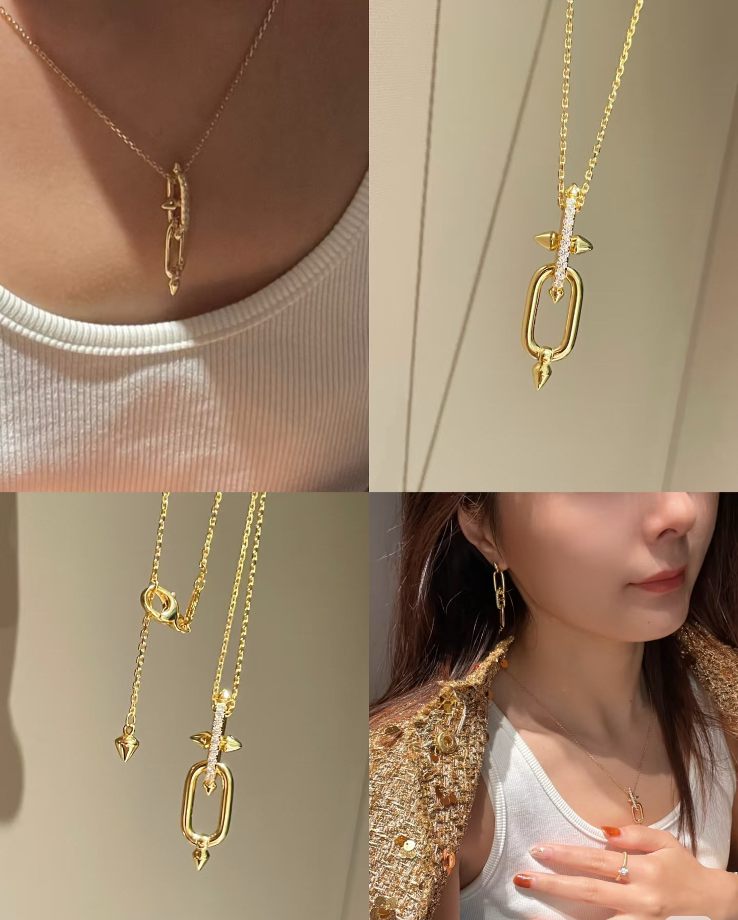 Tiffany Titan by Pharrell Williams Pendant Necklace in Yellow Gold - Original Replica Club