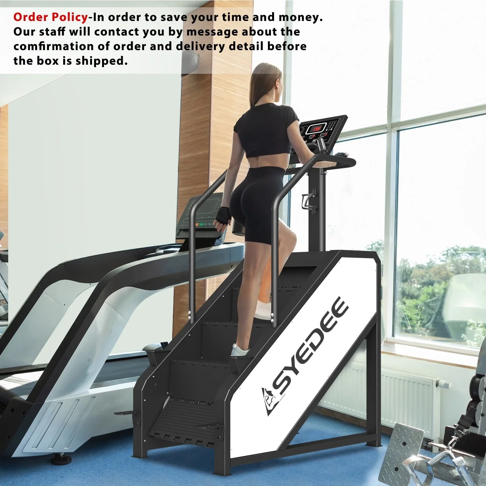 syedee Stair Stepper With LED Screen, 12 Workout Programs, 441LBS, 24-164 Steps/Minute, White - Image 5 syedee Stair Stepper With LED Screen, 12 Workout Programs, 441LBS, 24-164 Steps/Minute, White - Image 5