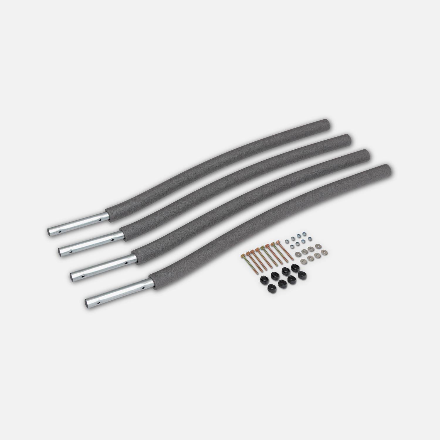 Kit de 4 postes inferiores - Poste inferiore para camas elásticas, set de 4