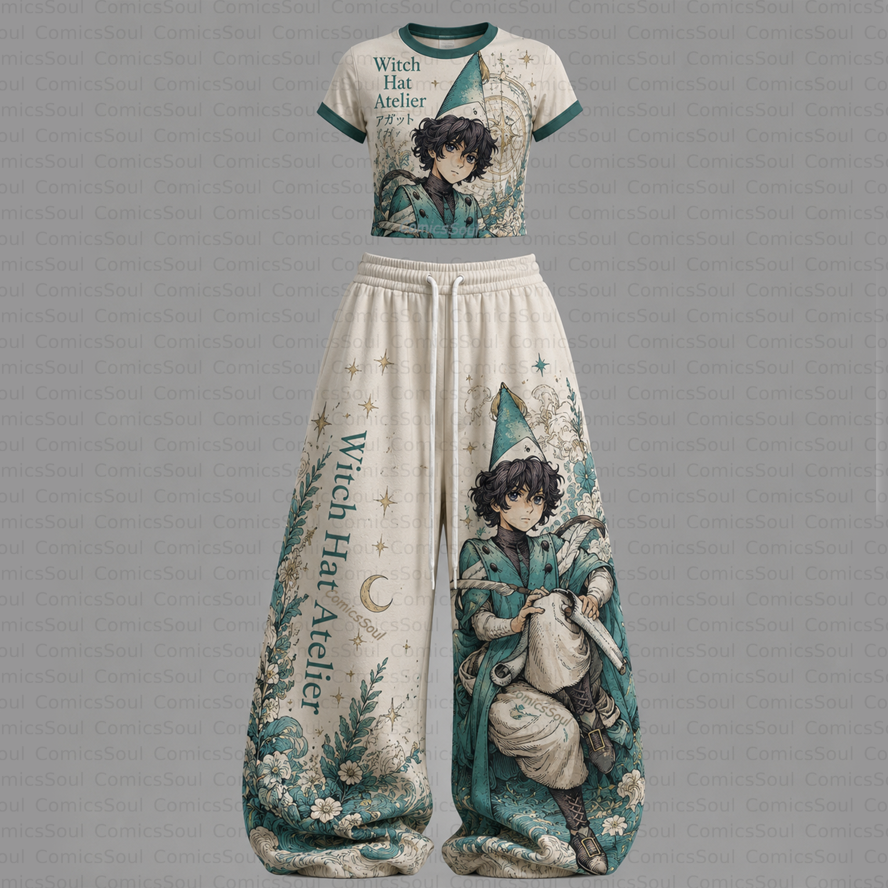 Witch Hat Atelier T-Shirt & Elasticated Trousers Two-Piece Set
