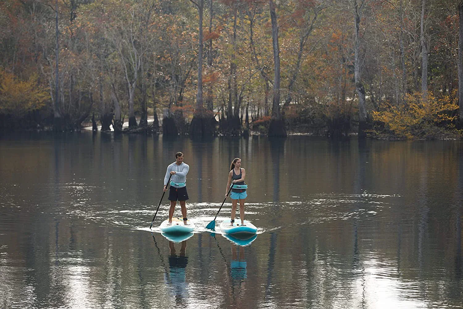 Drift Aero Inflatable Stand Up Paddle Board - SUP Paddle Board & Accessories, Including Pump, Paddle, and More - Classic Woodgrain, Adult, 10'8