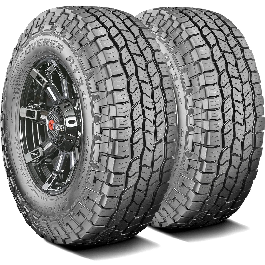 Pair of 2 (TWO) Cooper Discoverer AT3 XLT LT 285/60R20 125/122S E 10 Ply A/T All Terrain Tires