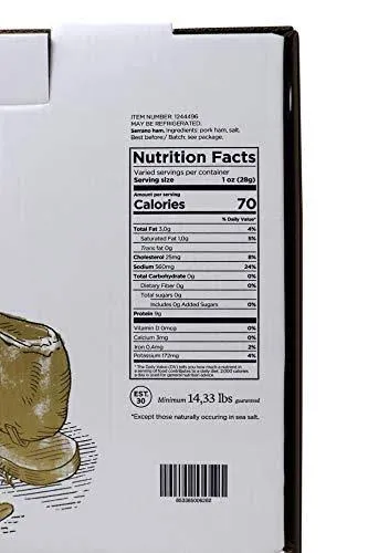 Noel Spanish Serrano ham