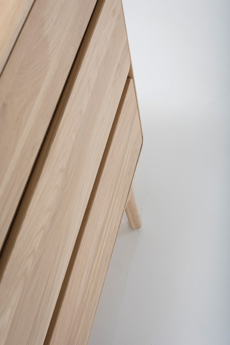 Gazzda Fawn Drawer Eikenhouten Ladekast - Whitewash