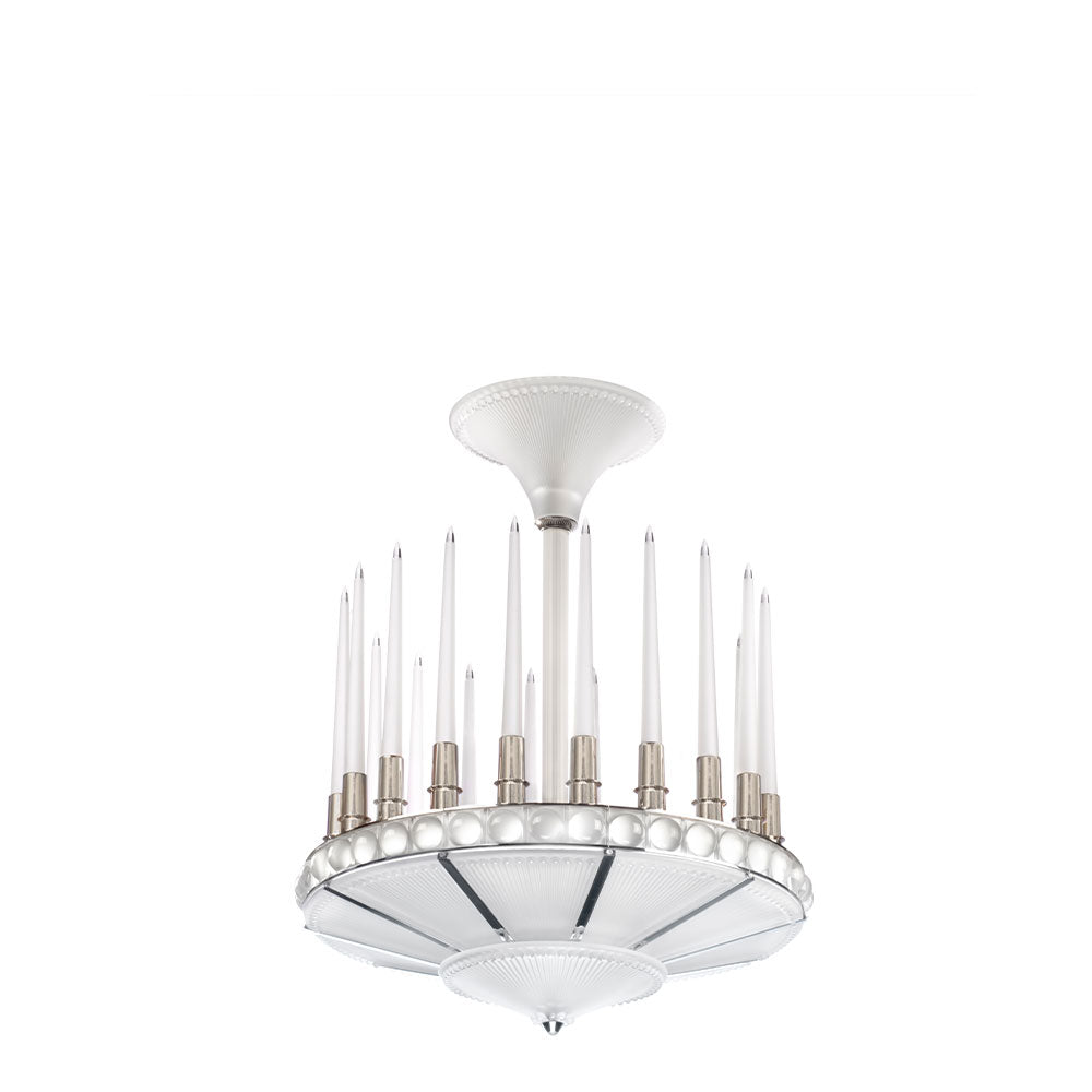 LUSTRE PERLES - CRISTAL INCOLORE, FINITION NICKEL