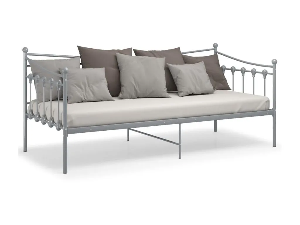 Estructura de sofá cama de Mueblesclasic gris 90x200 cm