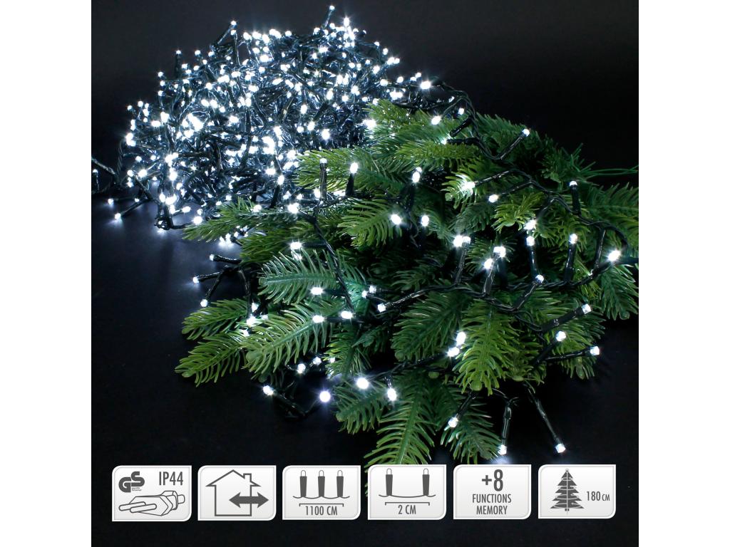 Cadena de luces navideñas árbol de navidad 11m 560 LED Luz exterior interior