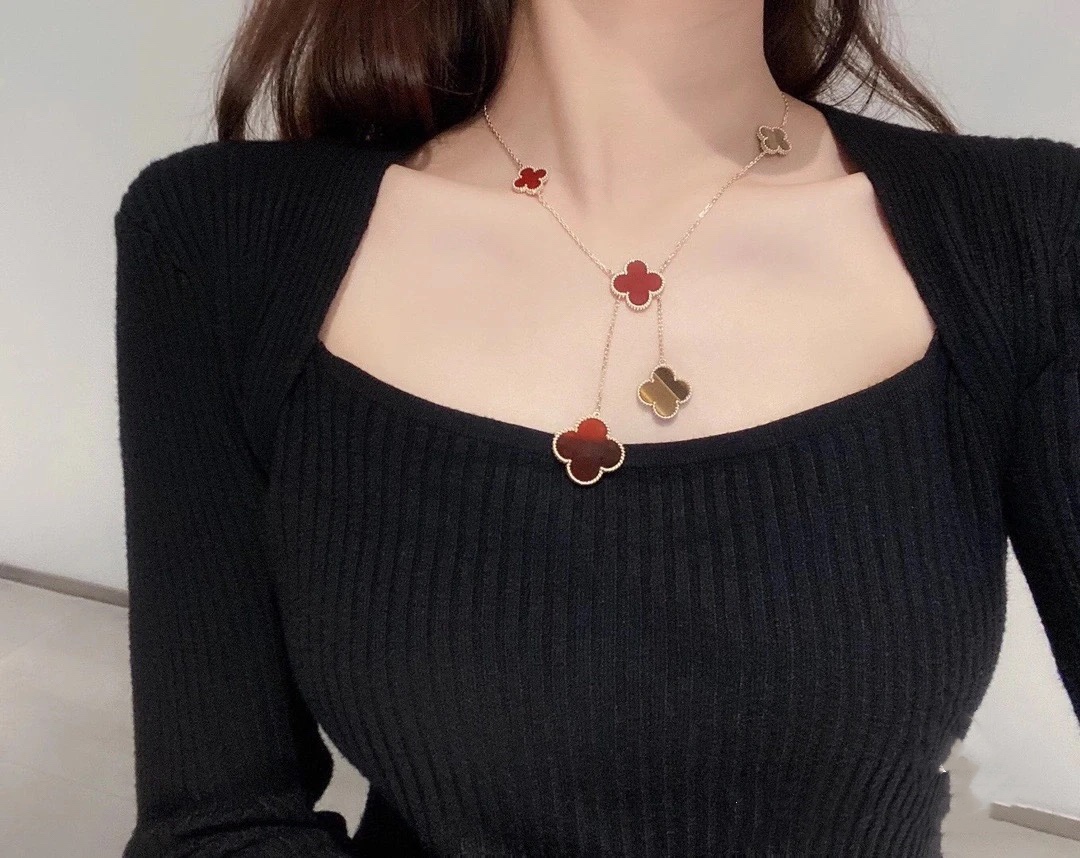 VCA Clover Magic Alhambra Necklace, 6 Motifs - Original Replica Club