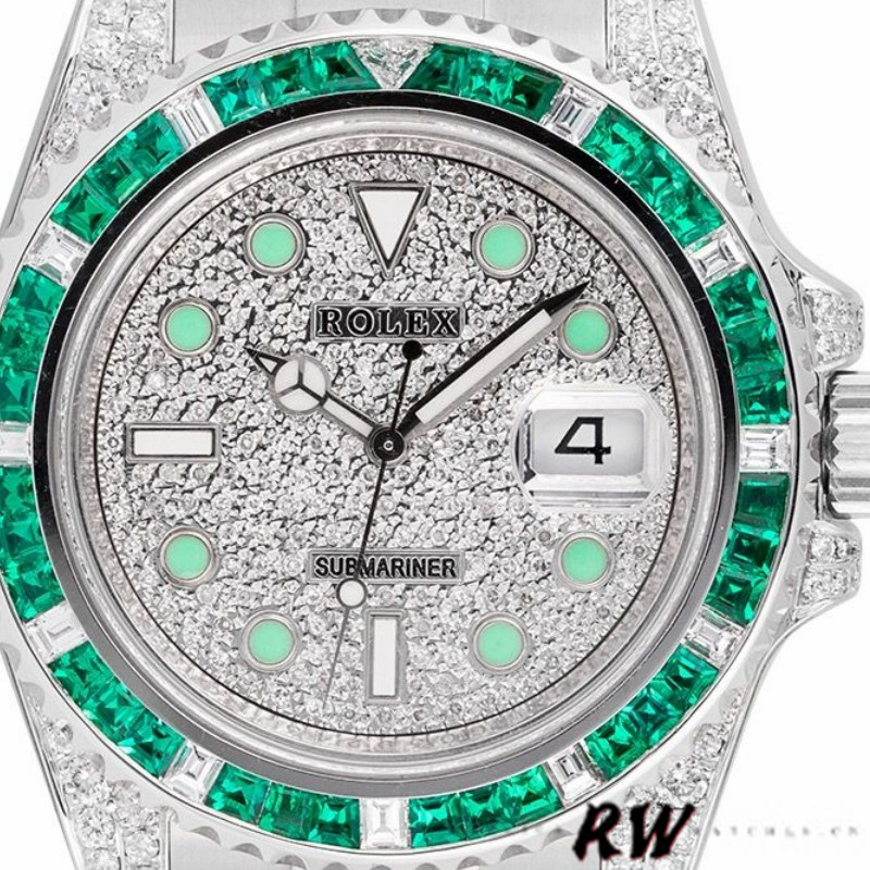 Rolex Submariner Date 116610LN Custom Diamond Stainless Steel 40MM Mens Replica Watch