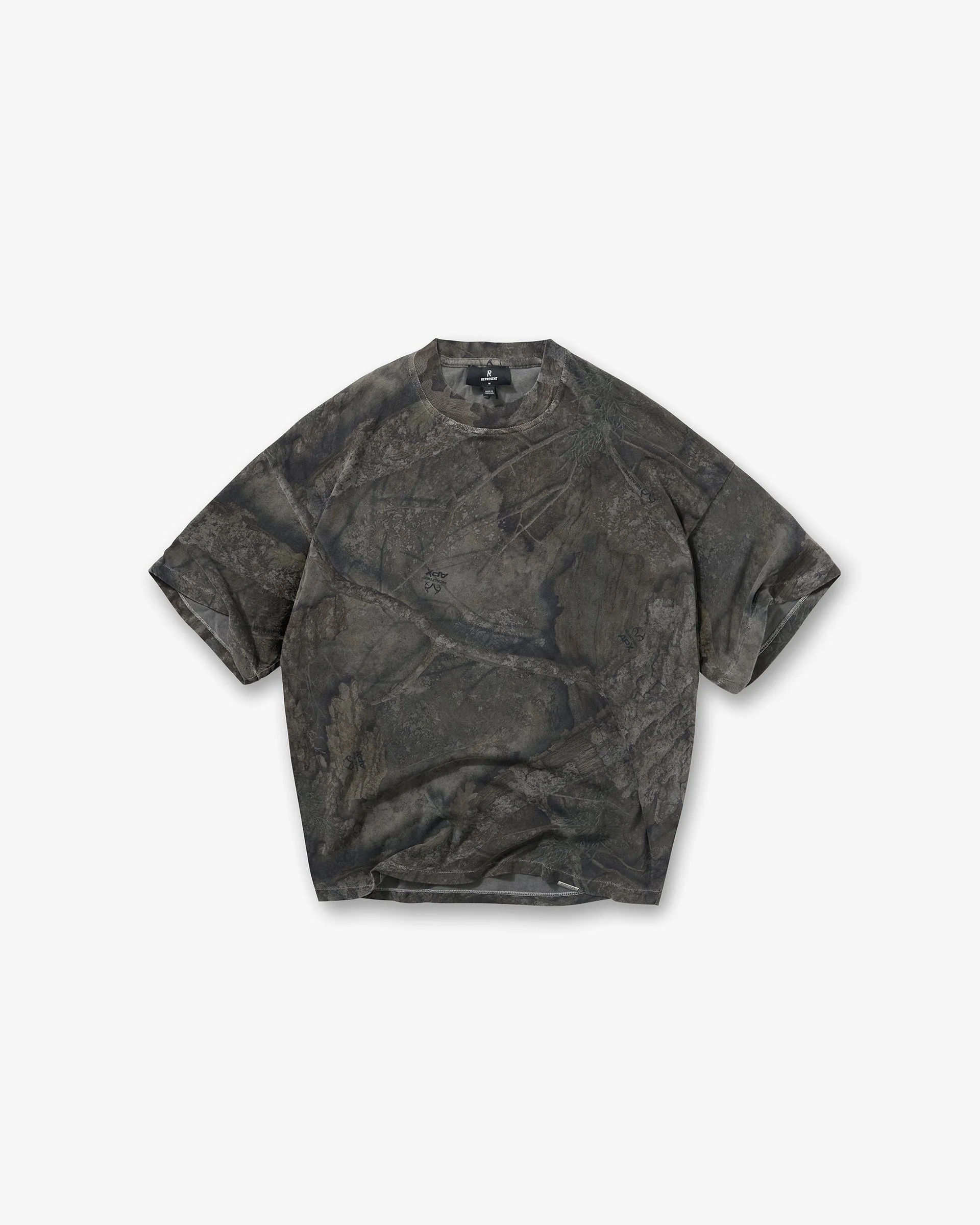 Initial Overdye Realtree® Oversized T-Shirt - Overdyed Black