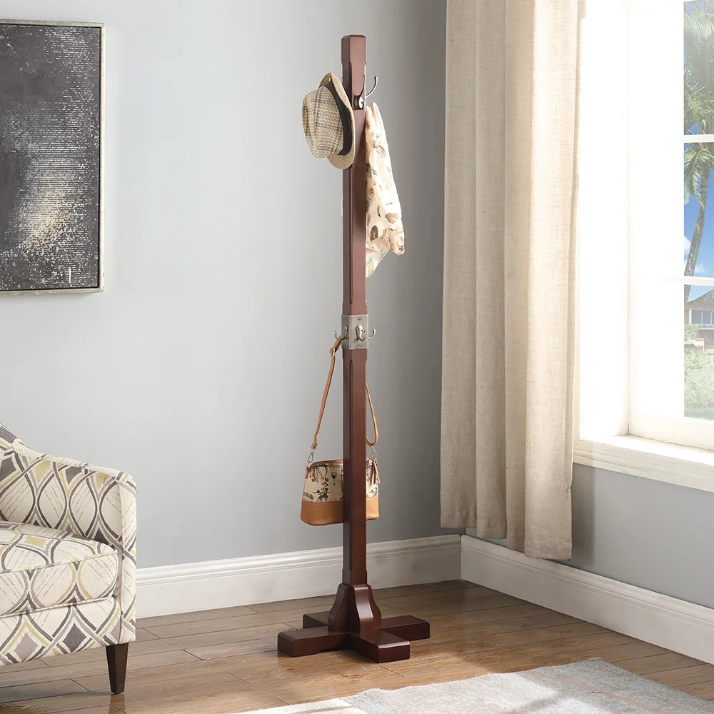 CT17088 Windsor Coat Rack, Walnut 18" W x 18" D x 18" H - image 4
