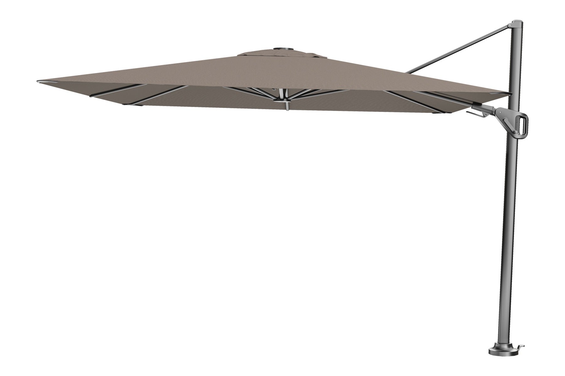 Platinum Nexus T2 zweefparasol 3x3 m. - met voet en hoes