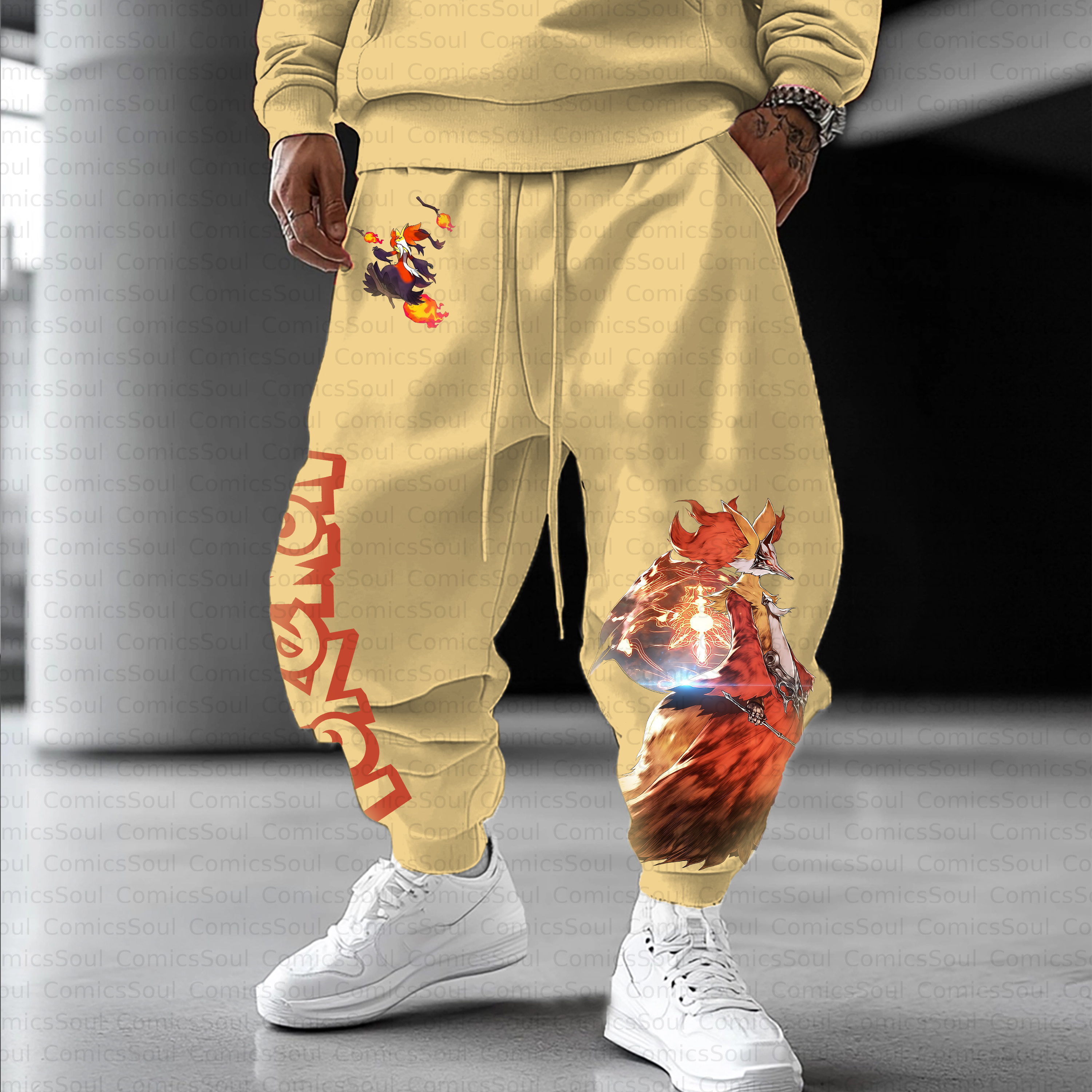 Unisex Casual Anime Streetwear Pant