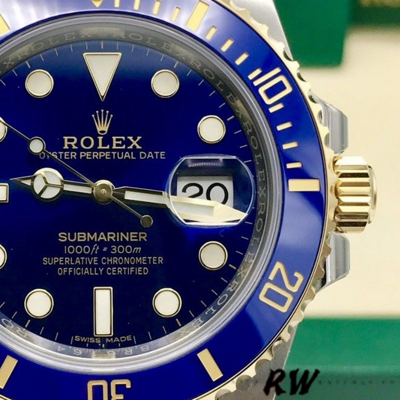 Rolex Submariner Date 16613 Blue Dial 40mm Mens Replica Watch