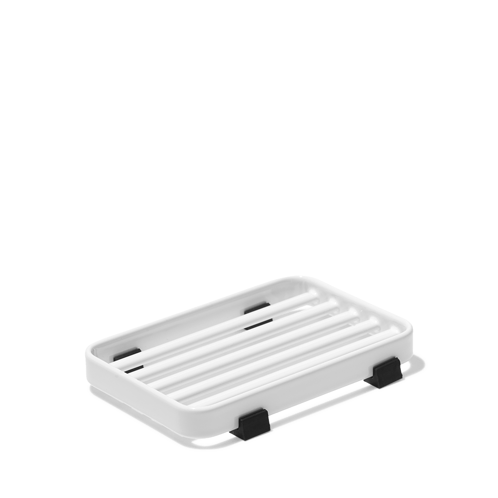 Porte-savon en métal - Blanc