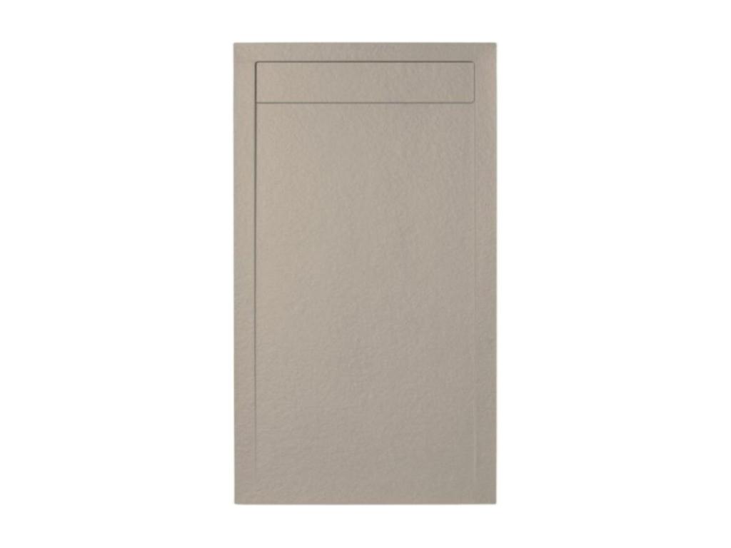 Plato de ducha ambiente moka - 70x150cm - resina con cargas minerales