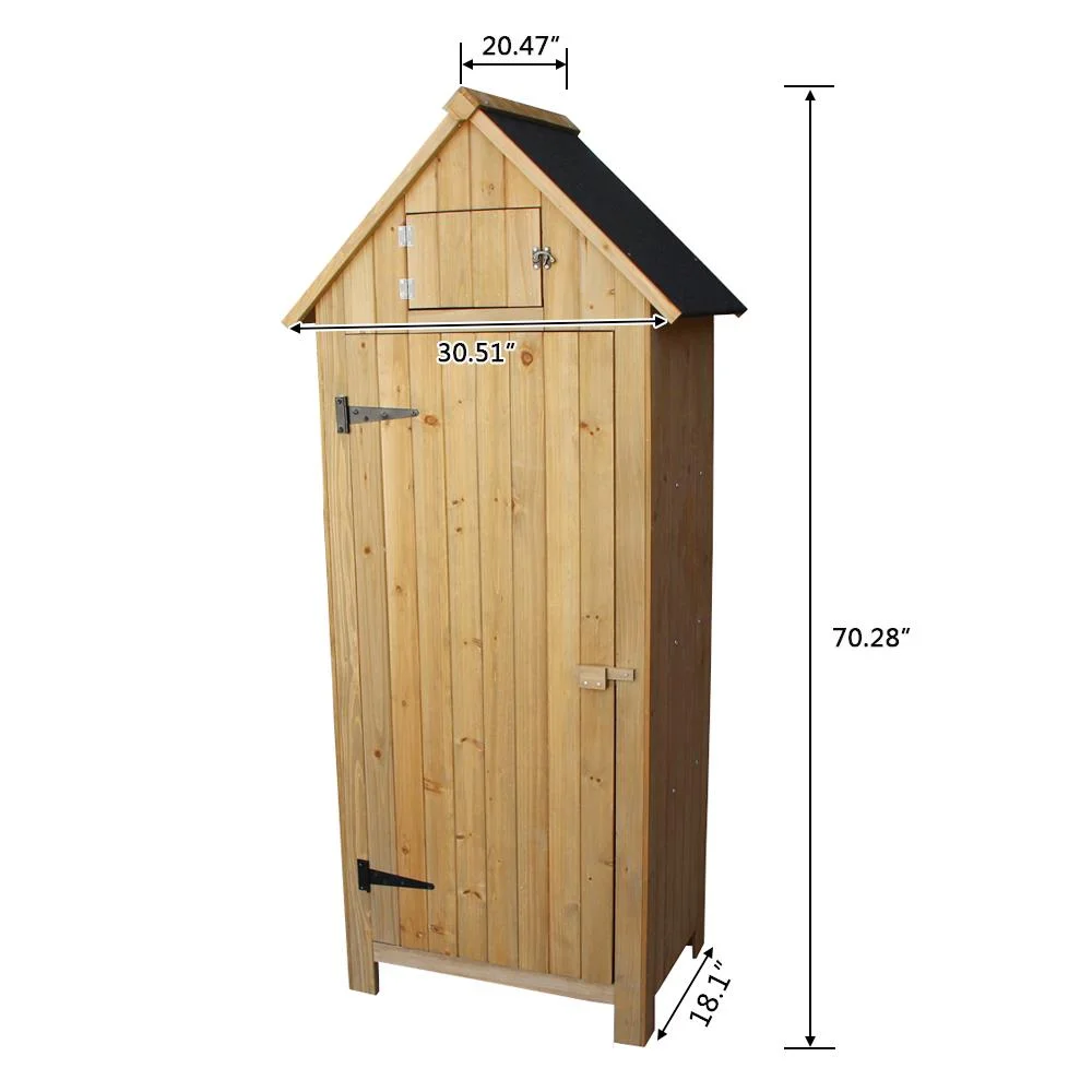 Winado 70" Wooden lockers with Firwood Single Door Durable - Image 2