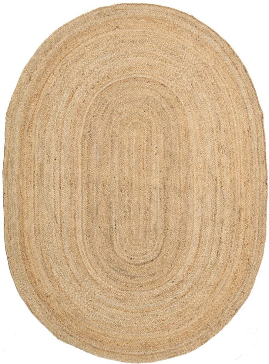 Mrcarpet Jute Vloerkleed Ovaal naturel 140 x 200cm