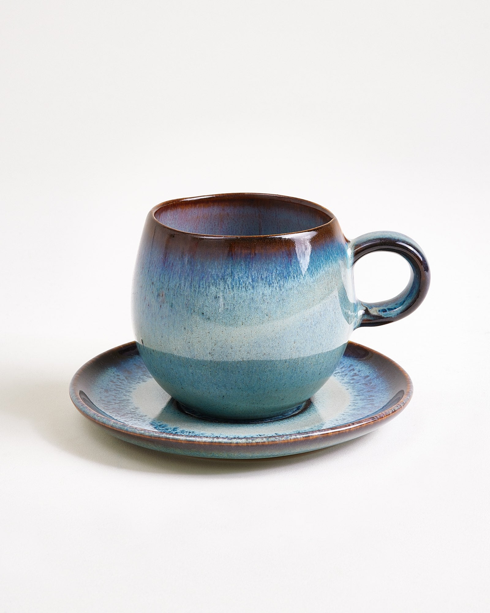 Madeira Untertasse klein grünblau