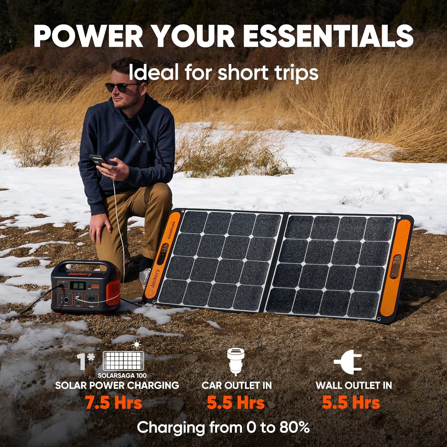 Jackery Portable Power Station Explorer 500, 500W Continuous/1000W Peak Portable Power Stations - Image 2