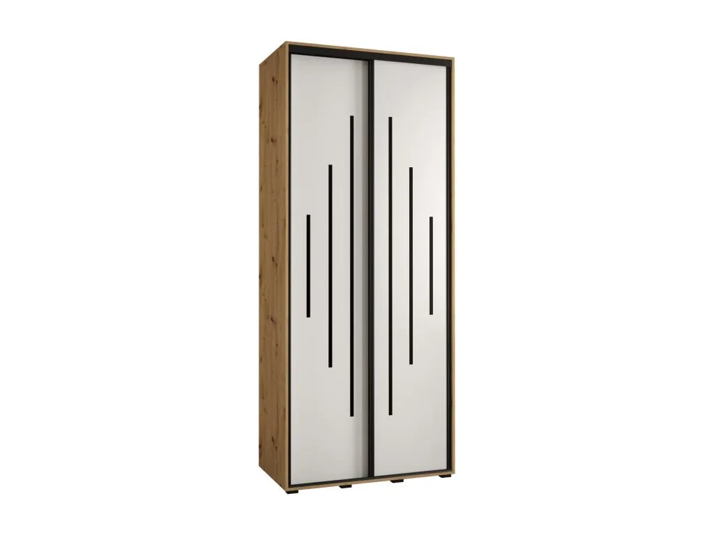 Armario con puertas batientes 235.2x110x45 cm – 2 puertas – Acabado versátil