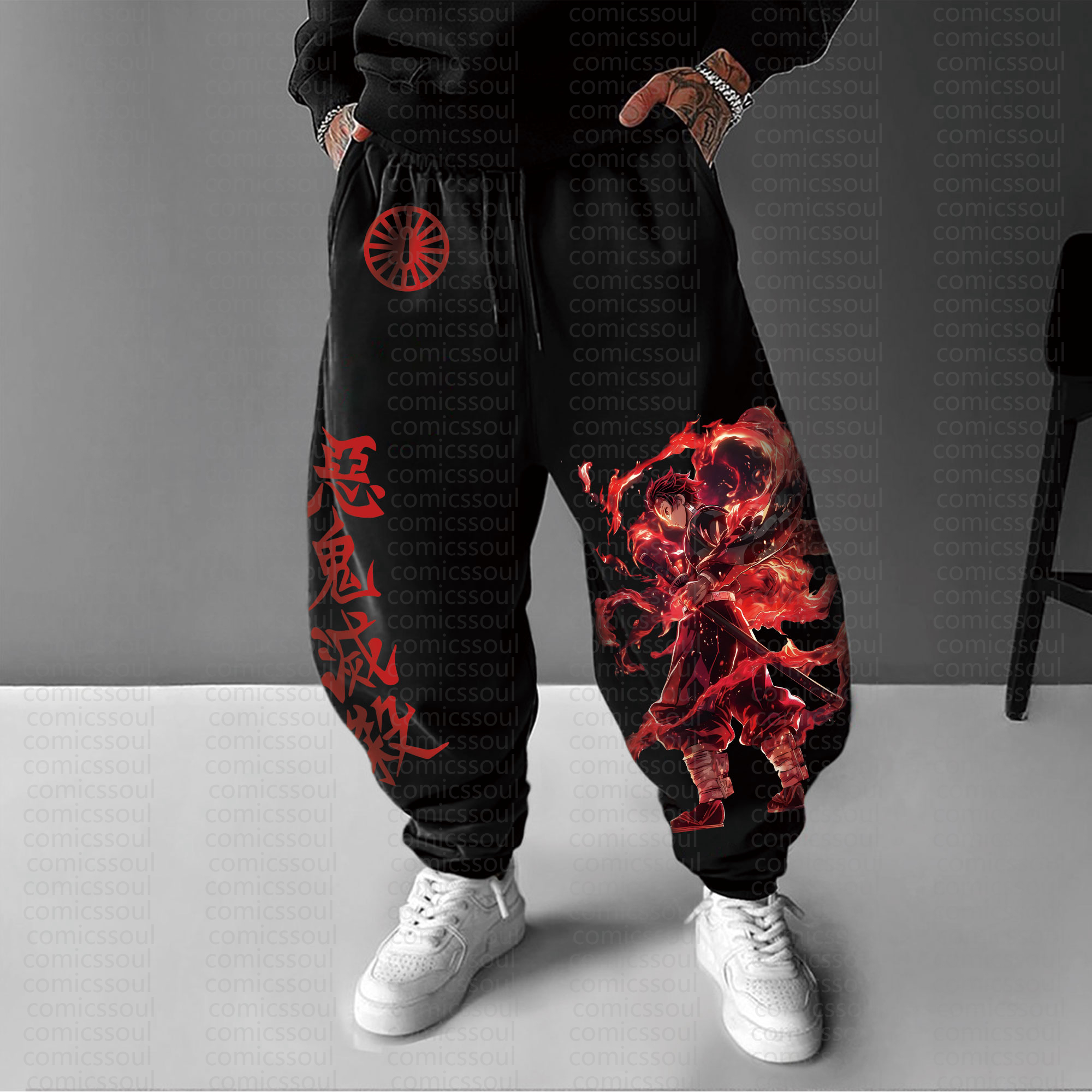 Unisex Anime Inspired Vintage Pants丨Comicssoul