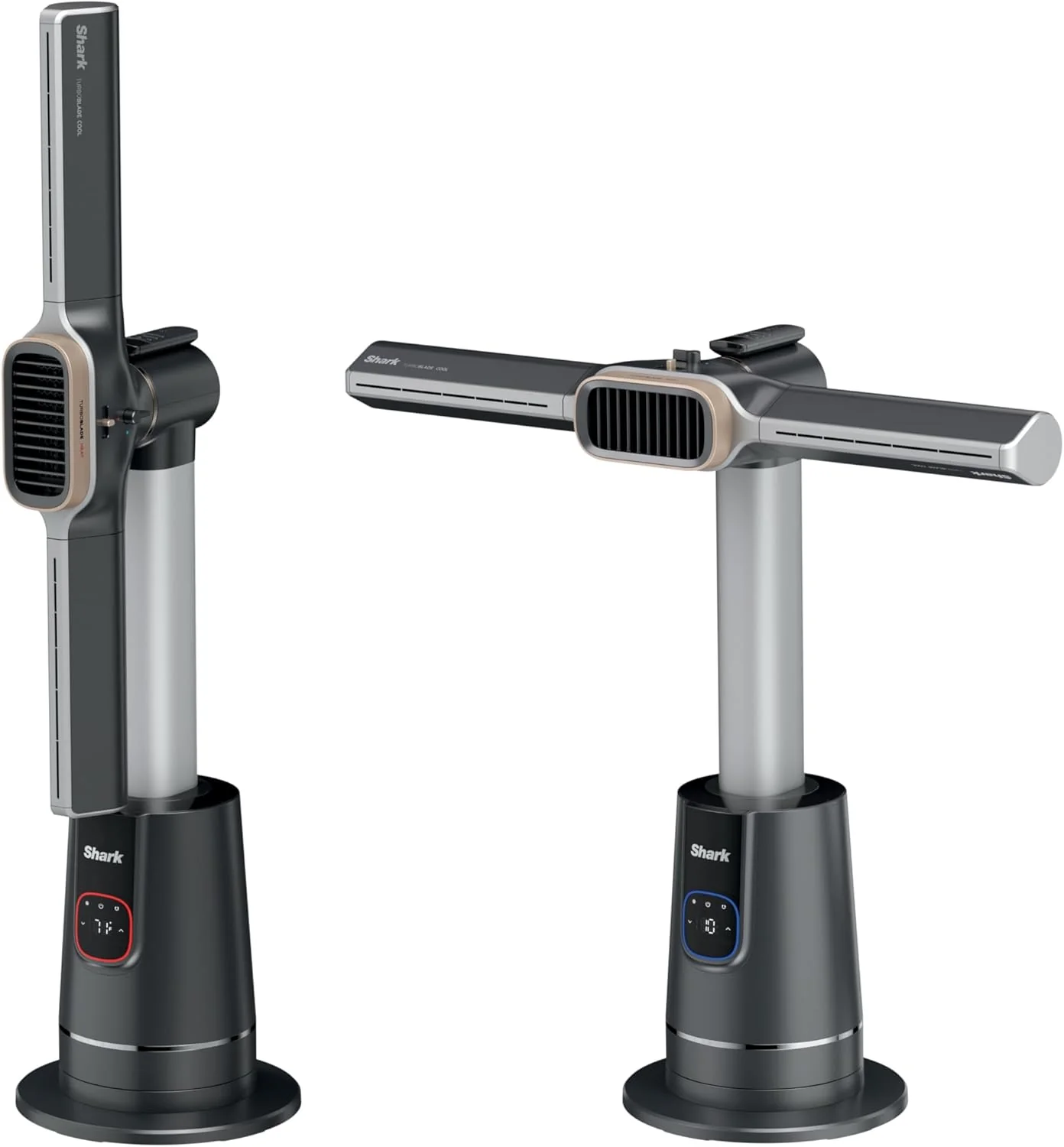 Shark TurboBlade Cool + Heat �?2-in-1 Bladeless Tower Fan & Space Heater for Customizable Year-Round Indoor Use, Bedroom, Living Room, & Office | Powerful Cooling + Rapid Room Heating, Charcoal, TH202