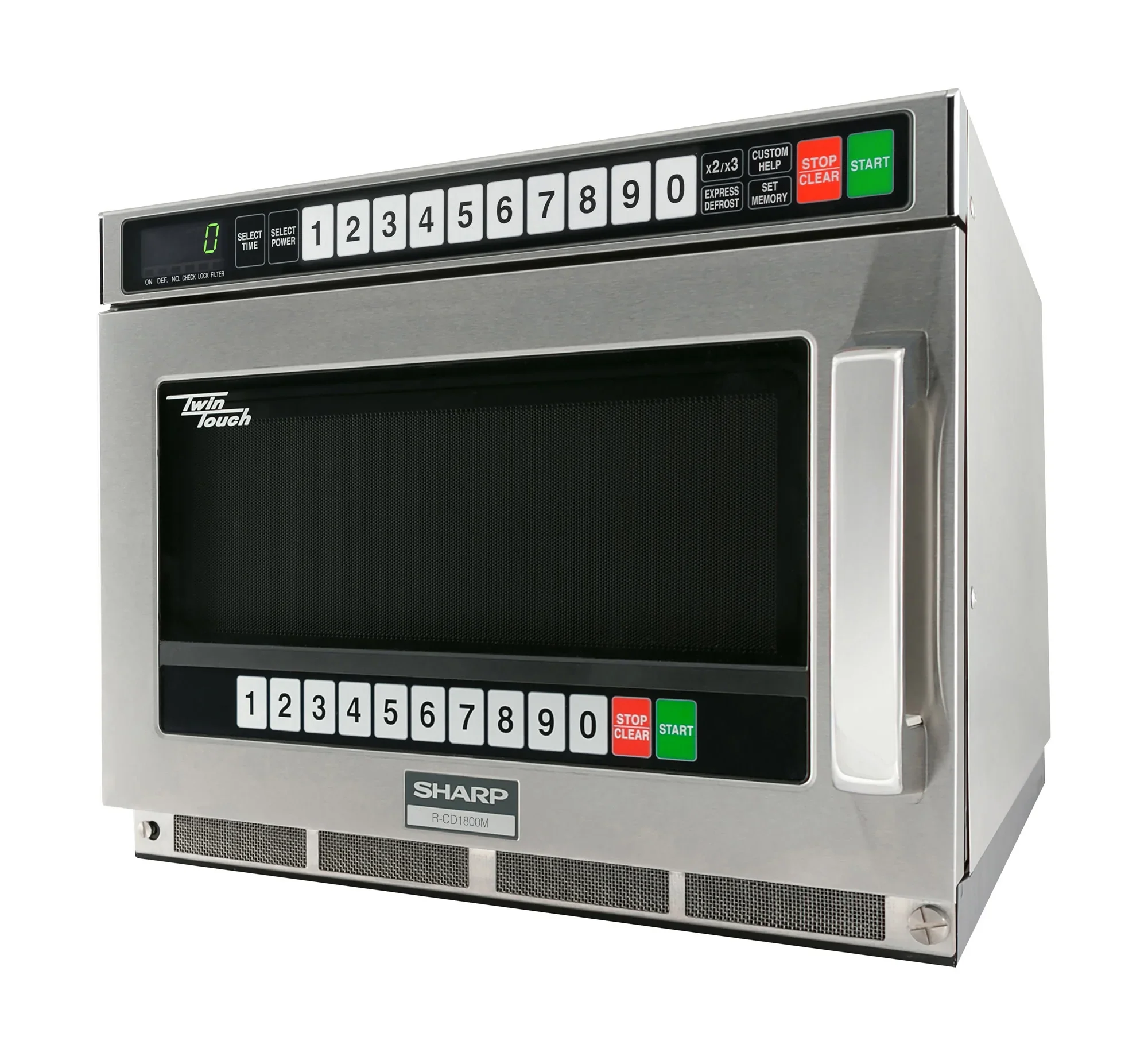 1800w TwinTouch? Commercial Microwave w/ Touch Pad - 208-230v