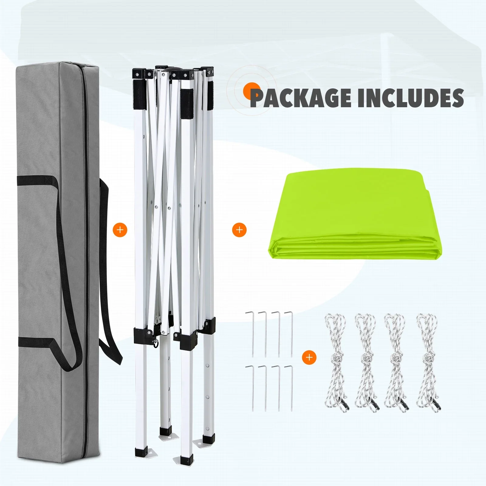 EAGLE PEAK 5x5 Pop up Canopy Tent Instant Outdoor Canopy Easy Set - up Straight Leg Folding Shelter（blue）
